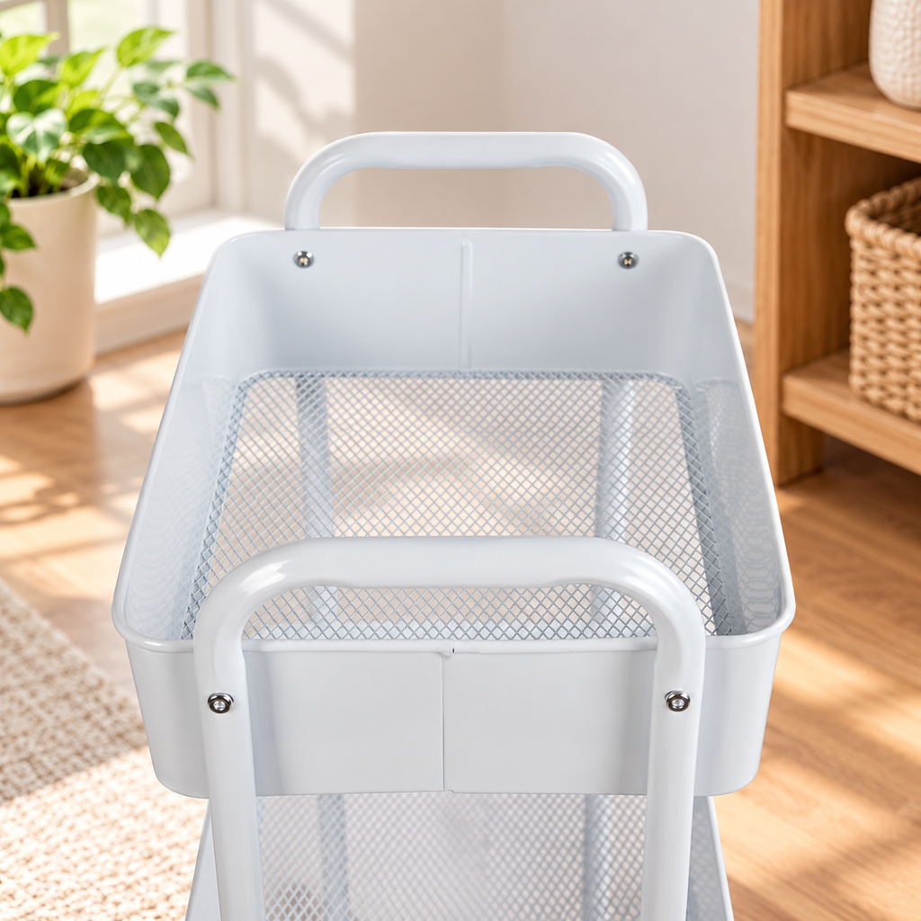 3-Tier Rolling Laundry Cart