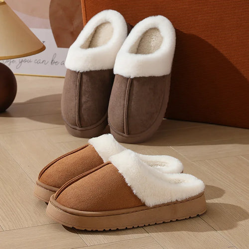 Thick Sole Fuzzy Winter Slippers
