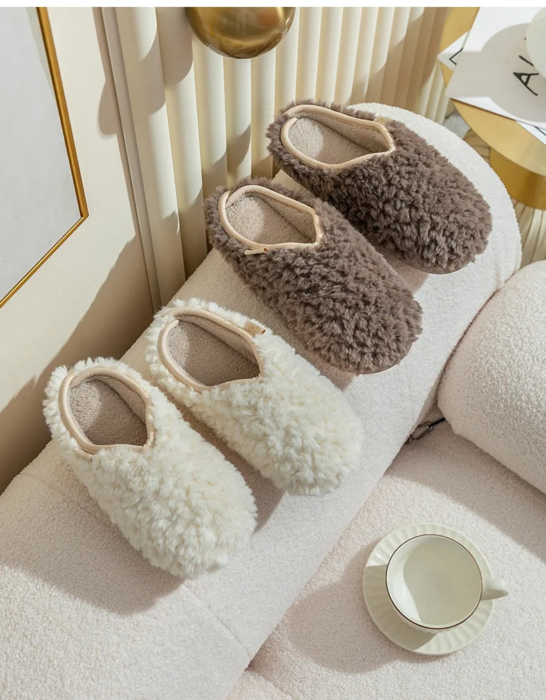 Warm Fluffy Bedroom House Slippers