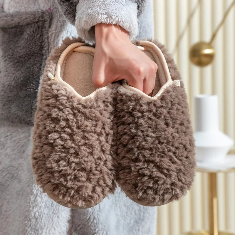 Warm Fluffy Bedroom House Slippers