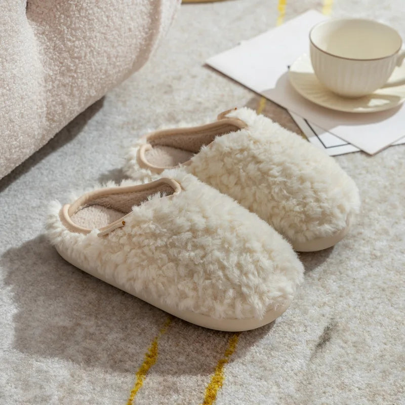 Warm Fluffy Bedroom House Slippers