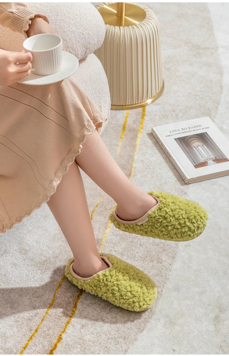 Warm Fluffy Bedroom House Slippers