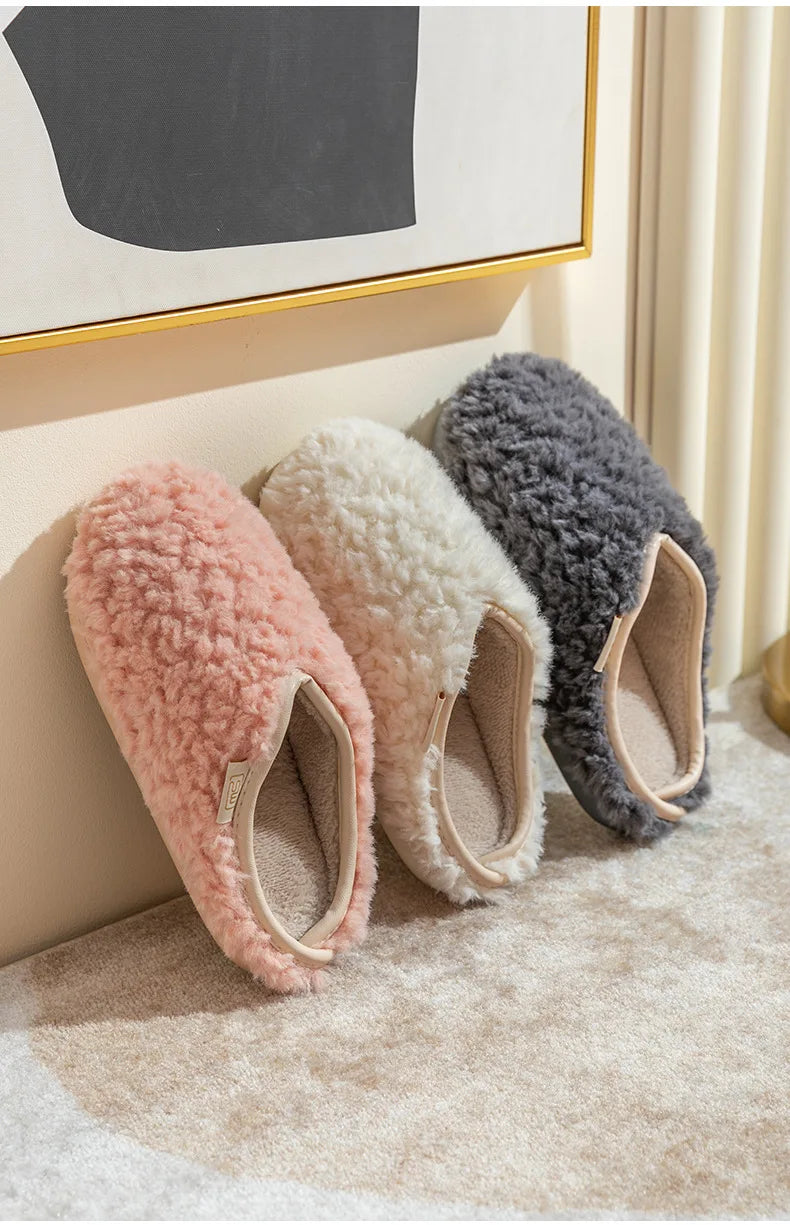 Warm Fluffy Bedroom House Slippers
