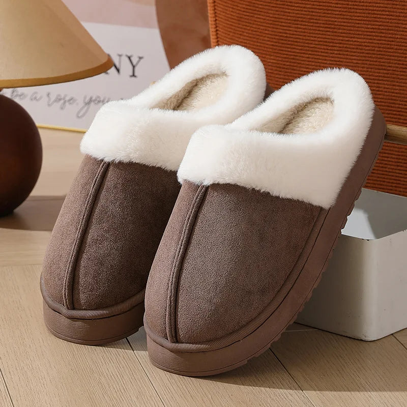 Thick Sole Fuzzy Winter Slippers